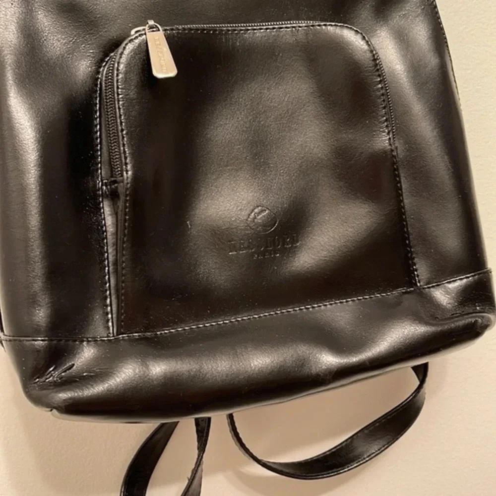 Kesslord Black vintage leather back pack